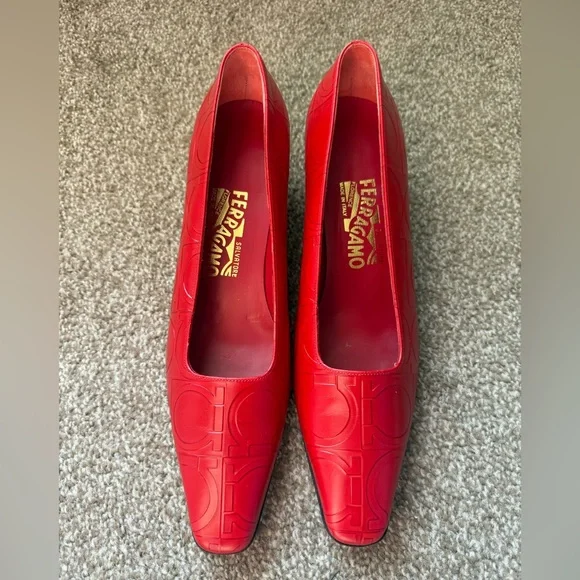 Salvatore Ferragamo Red Heels - Picture 2 of 6